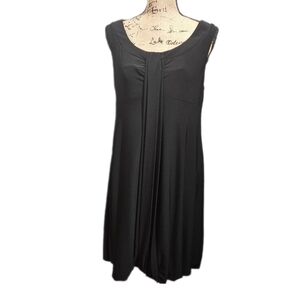 ABS Allen Schwartz Black Sleeveless Shift Dress Size M
